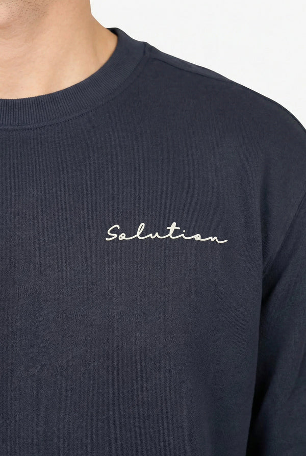 Essential Crewneck Sweater Navy