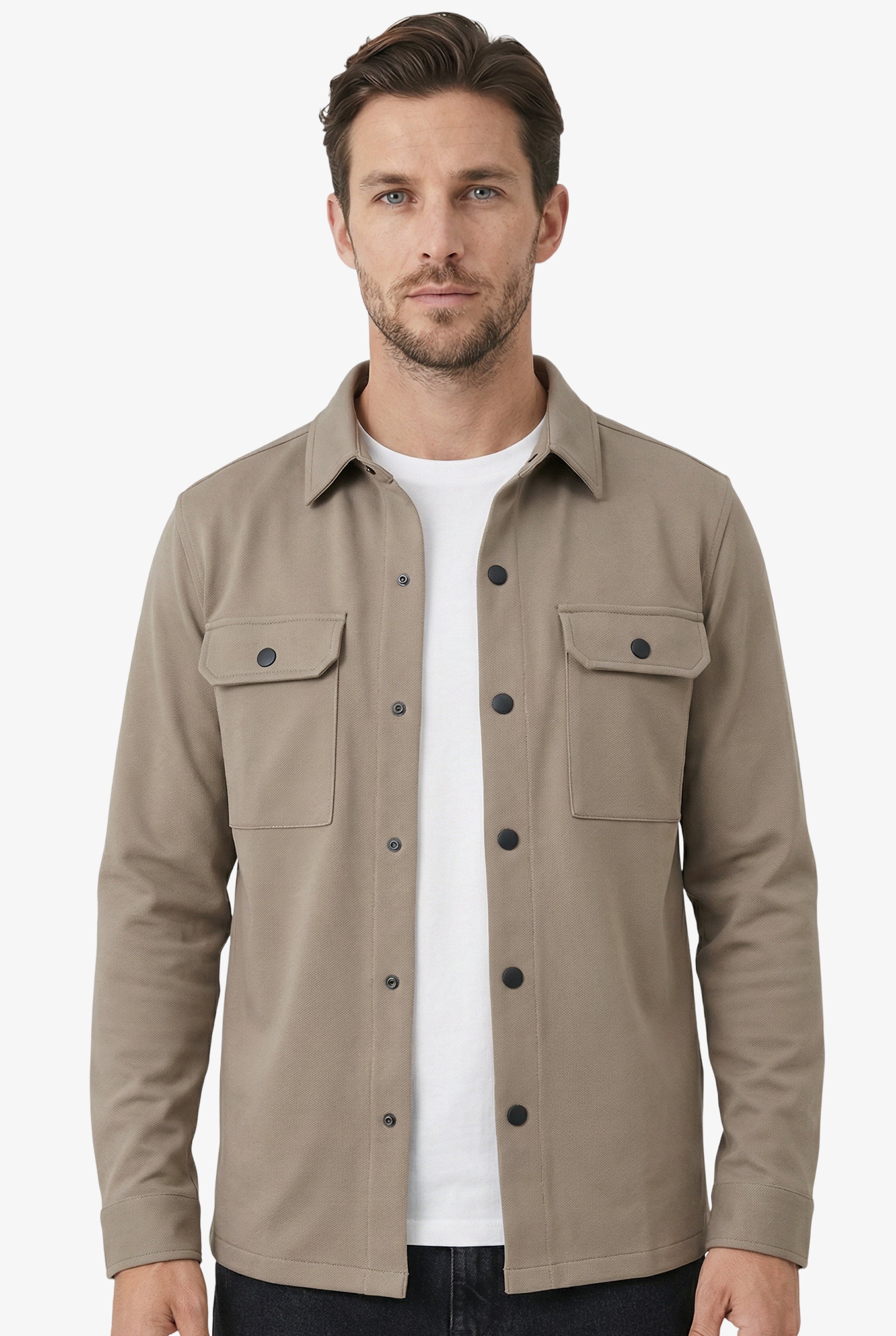 Aspect Overshirt Taupe
