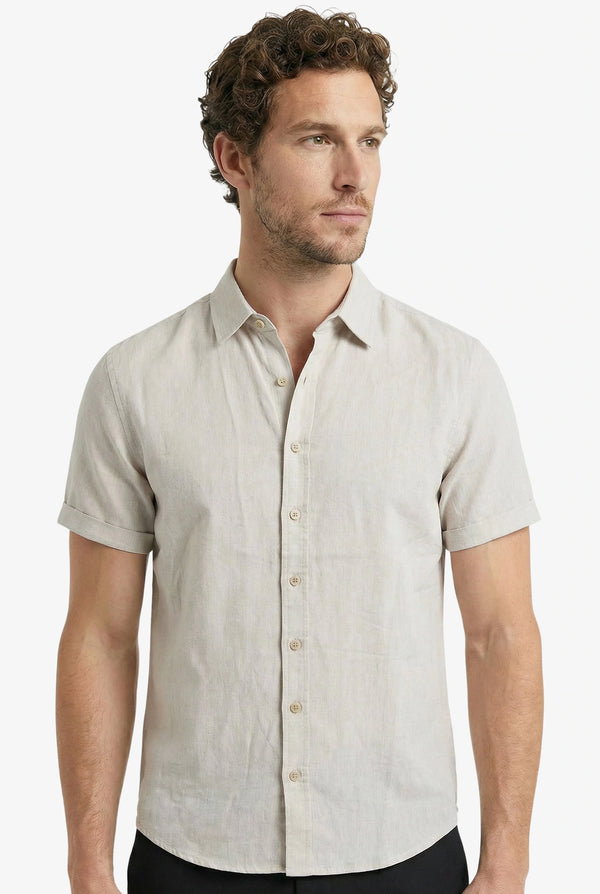 Aura Linnen Shirt Beige
