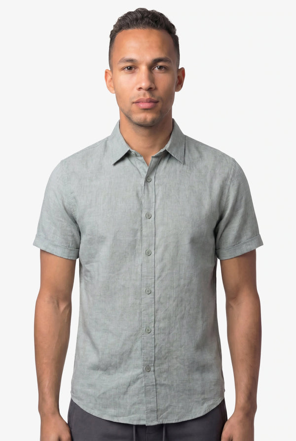 Aura Linnen Shirt Green