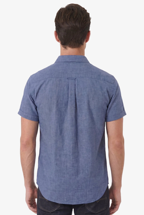 Aura Linnen Shirt Navy