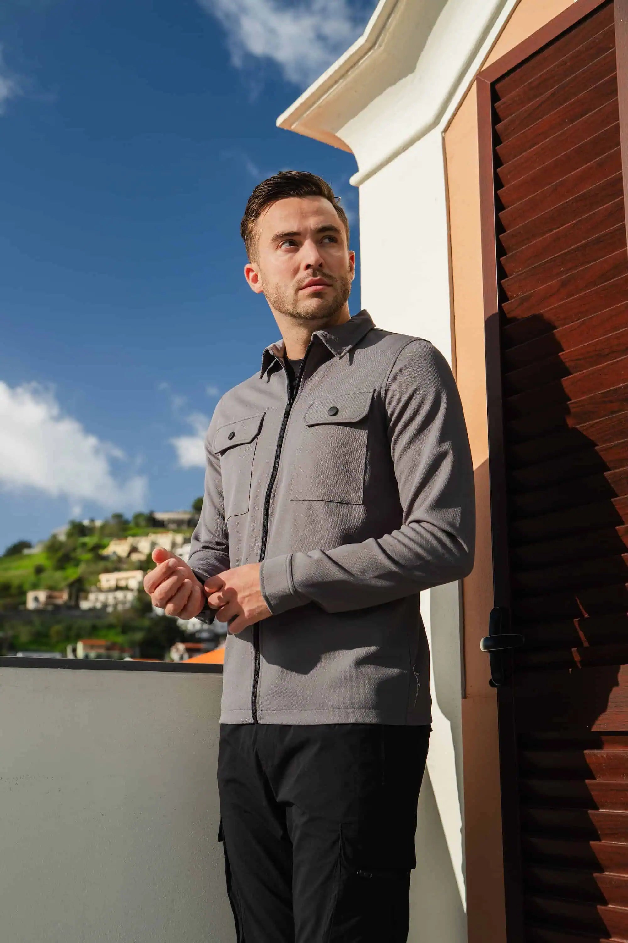 Shift Zipper Overshirt Antraciet