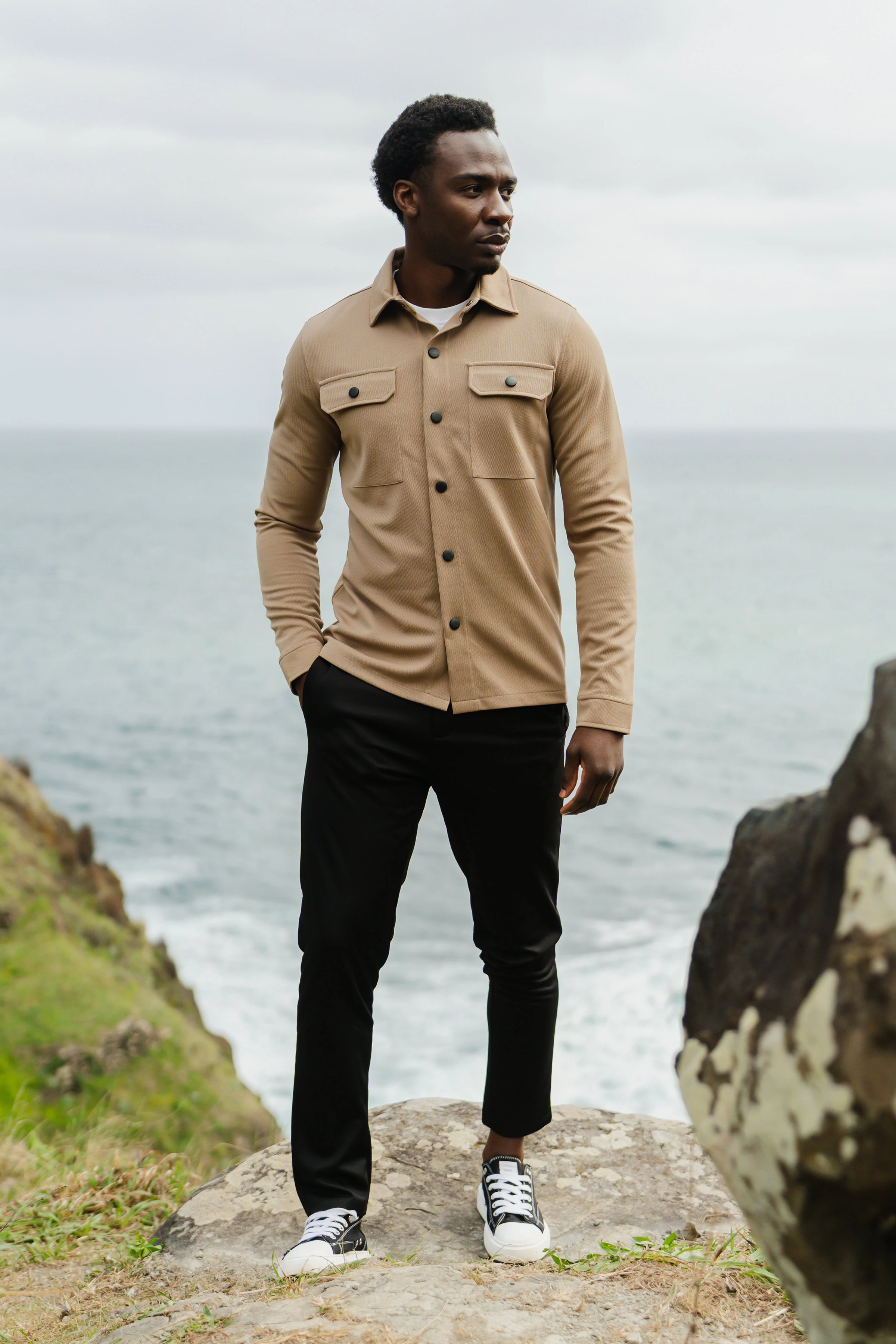 Aspect Overshirt Taupe