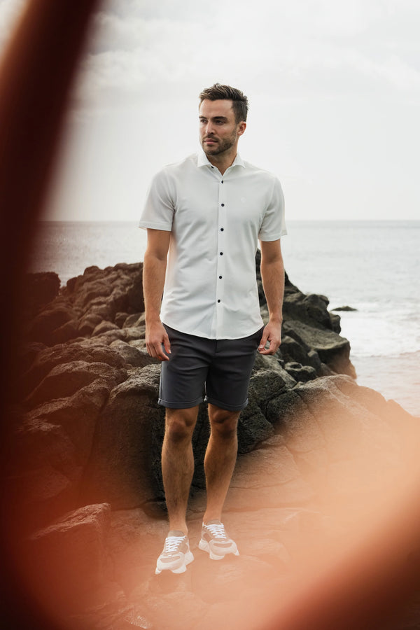 Elite Jacquard Shirt White