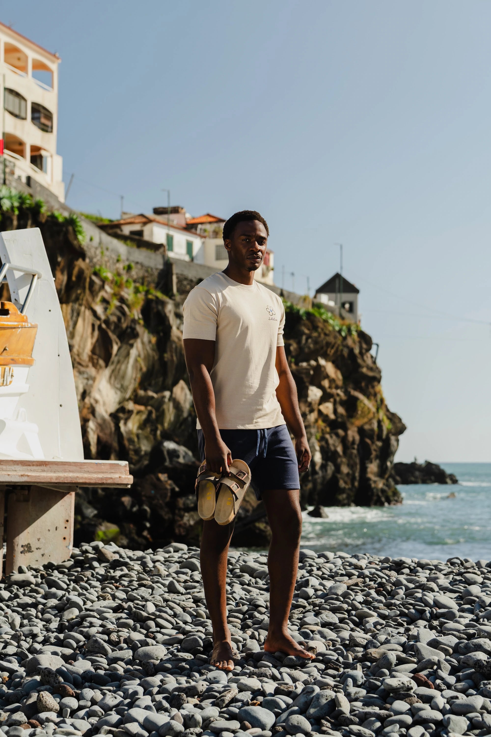 Flower T-Shirt Beige