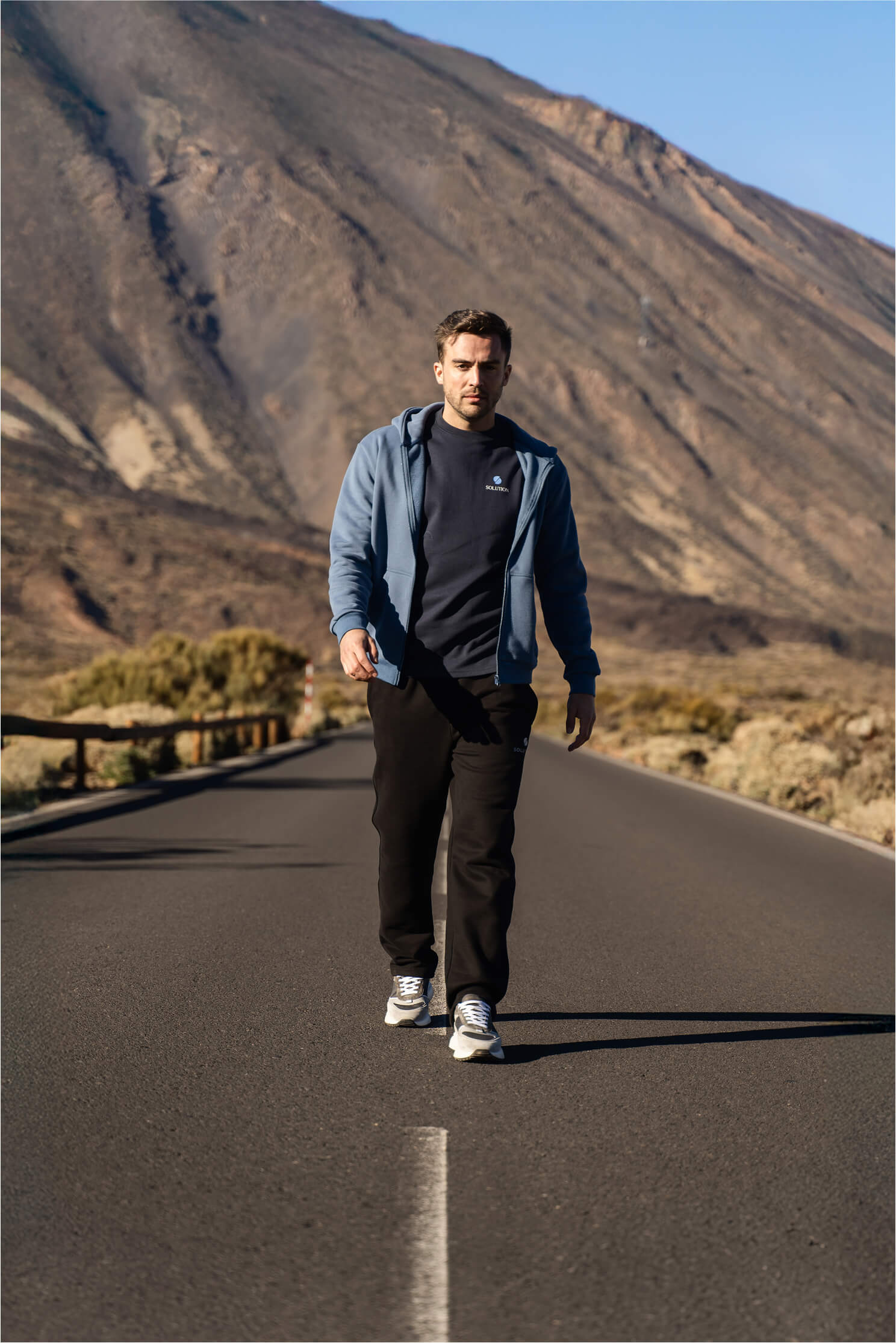 Essential Zipper Hoodie Raf Blue