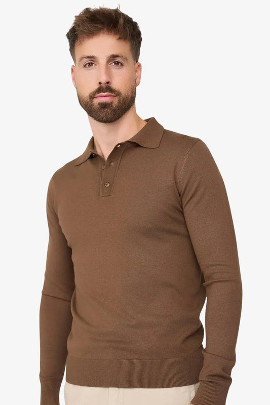 Long sleeve polo Ralf Amphora