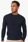 Skyline Waffle Pullover Dark Navy