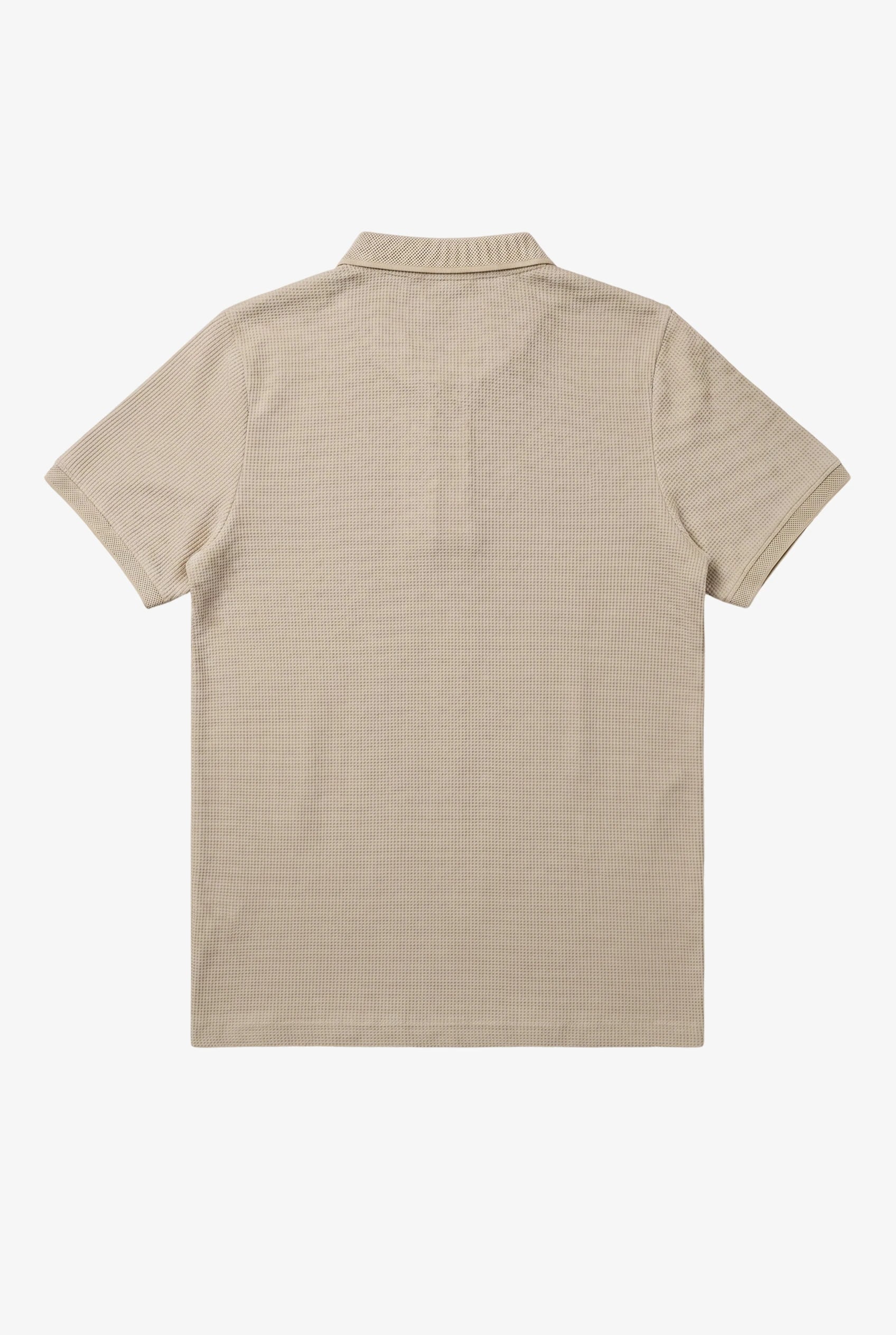 Helix Waffle Polo Beige