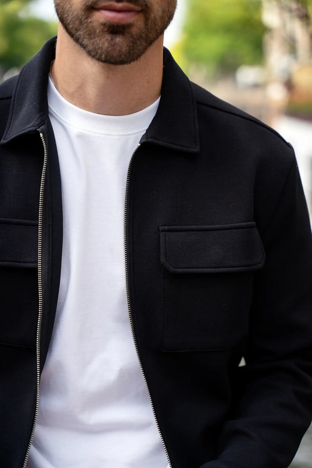 Craft Zipper Overshirt Black