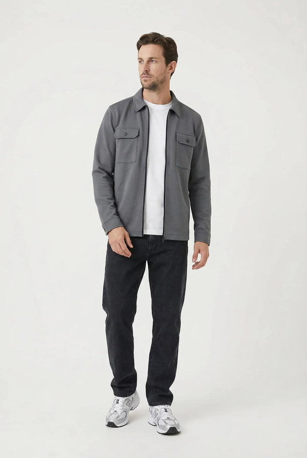 Shift Zipper Overshirt Antraciet