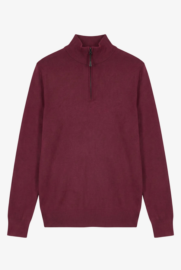 Zipper pullover Simon Bordeaux
