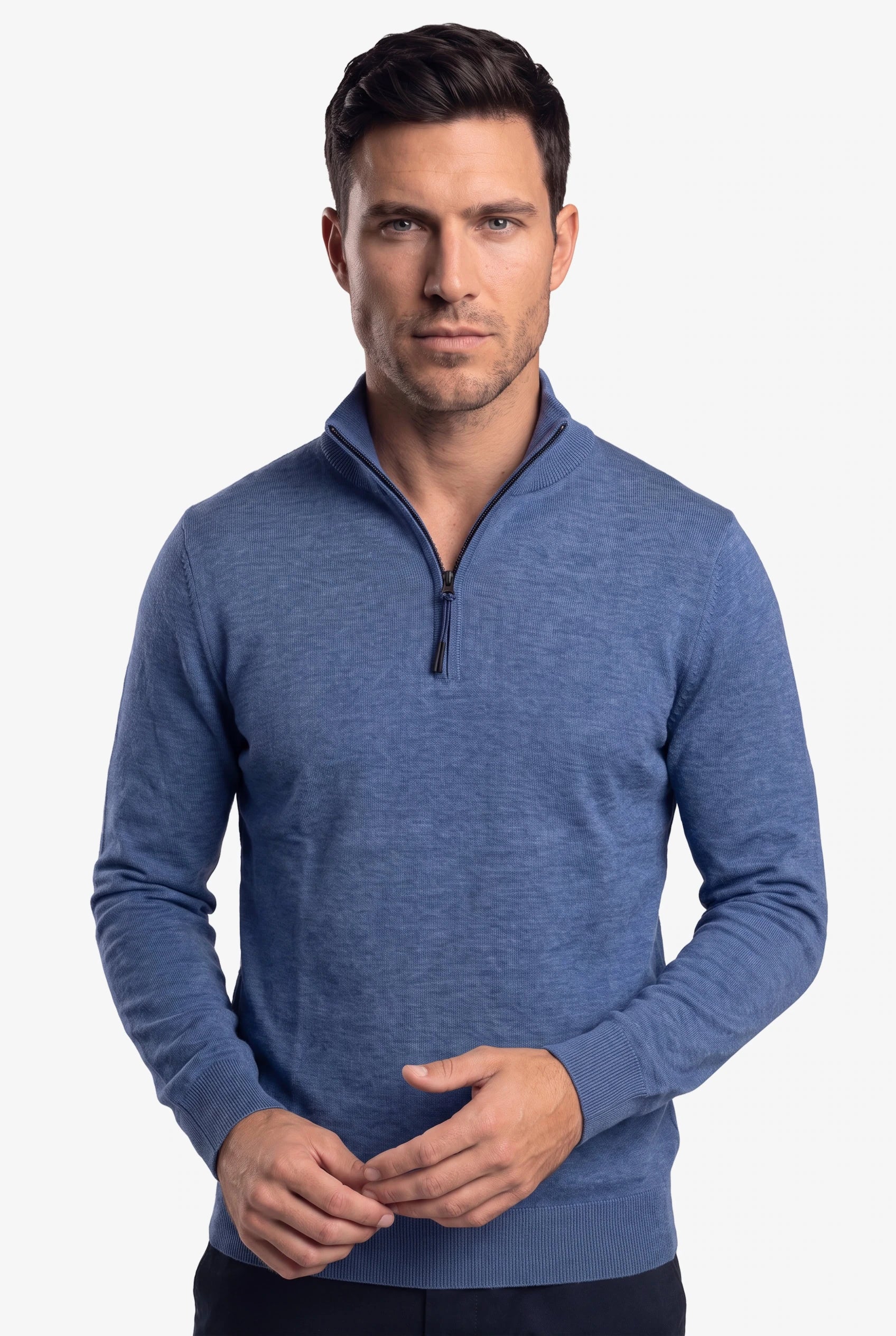 Zipper pullover Simon Indigo Blue
