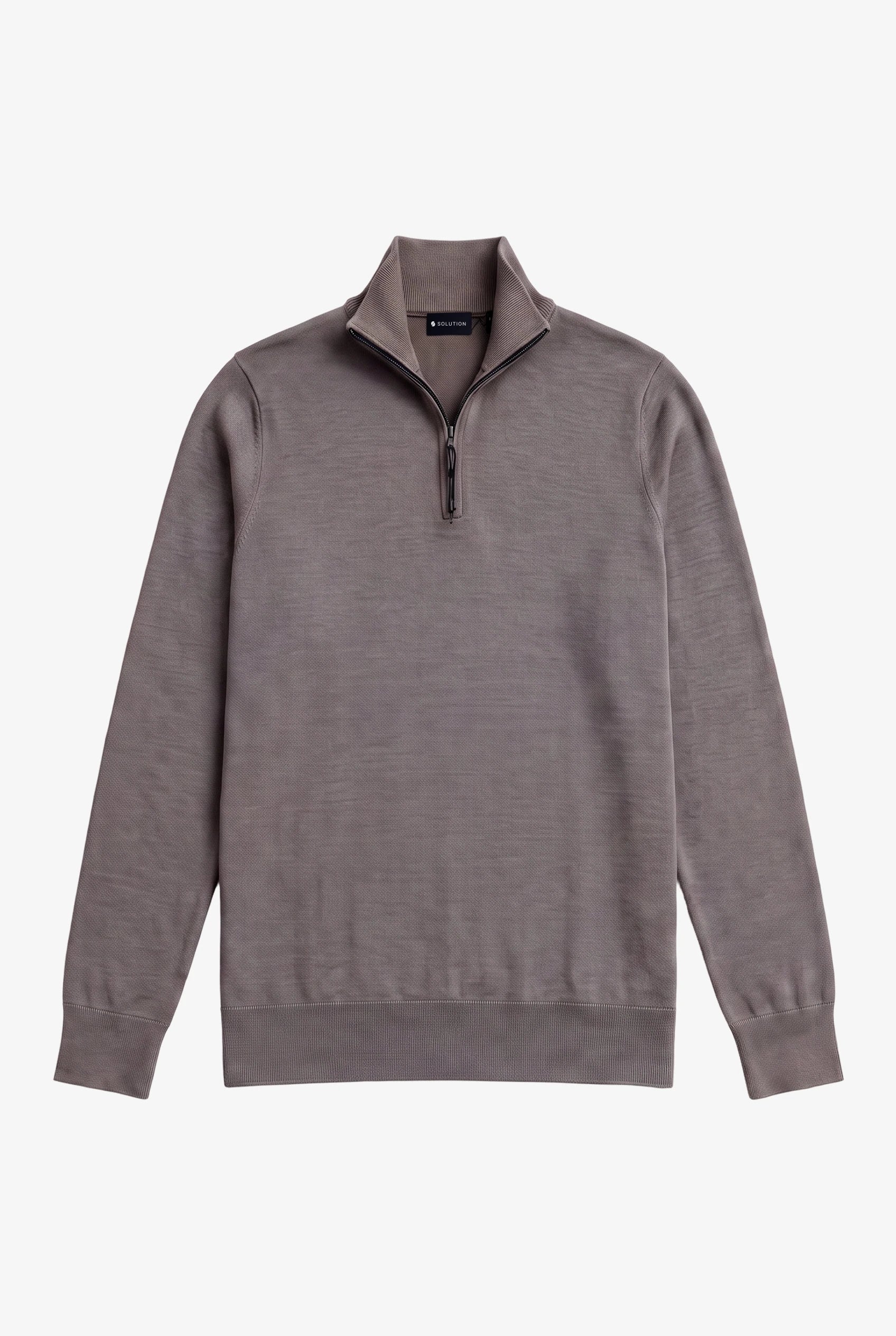 Zipper pullover Simon Mocca