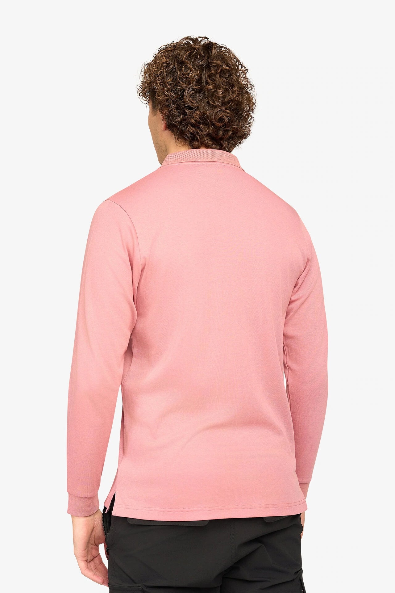 Uptown Longsleeve Polo Dusty Rose