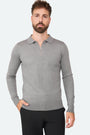 Nathan Zipper Longsleeve Polo Agave