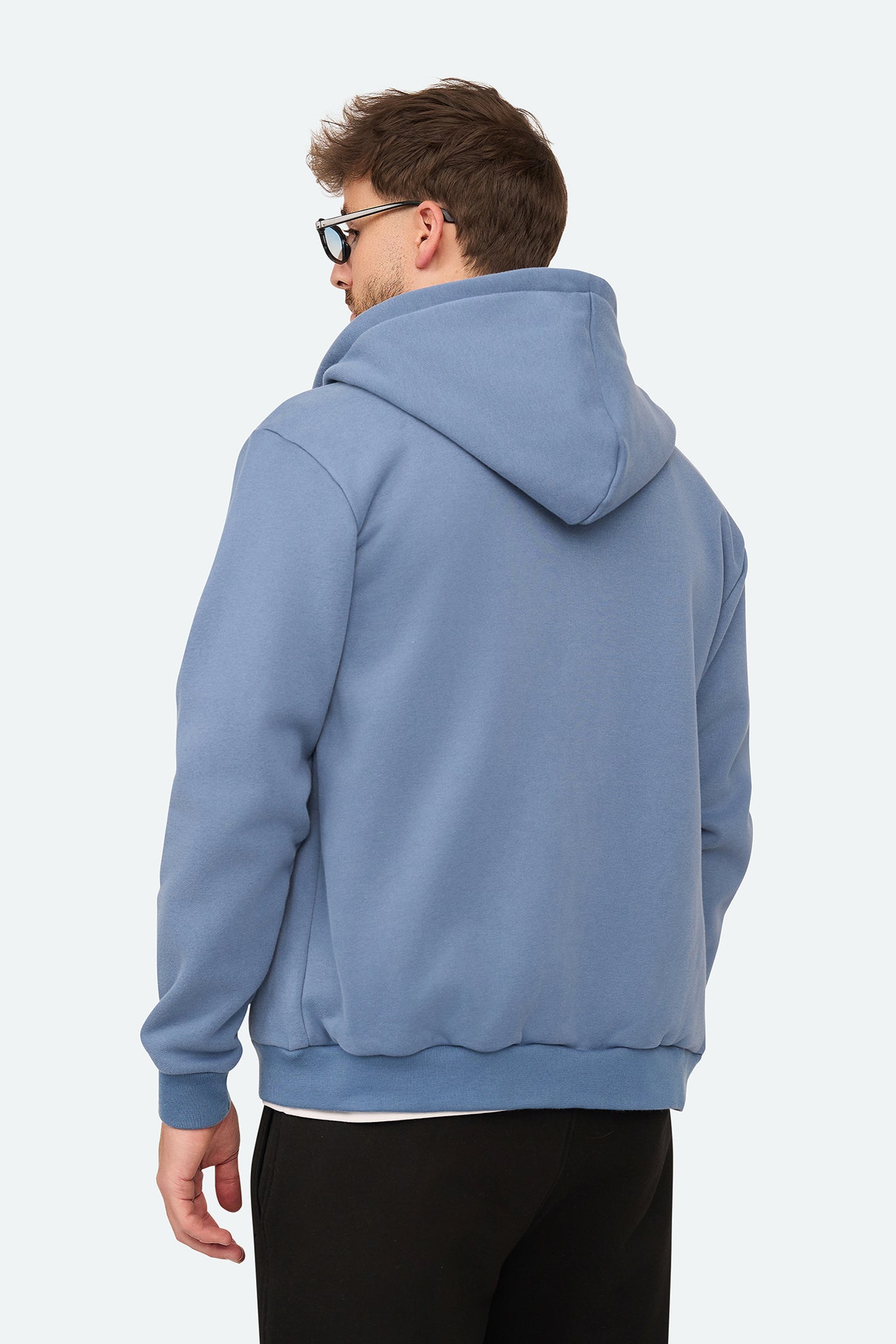 Essential Zipper Hoodie Raf Blue
