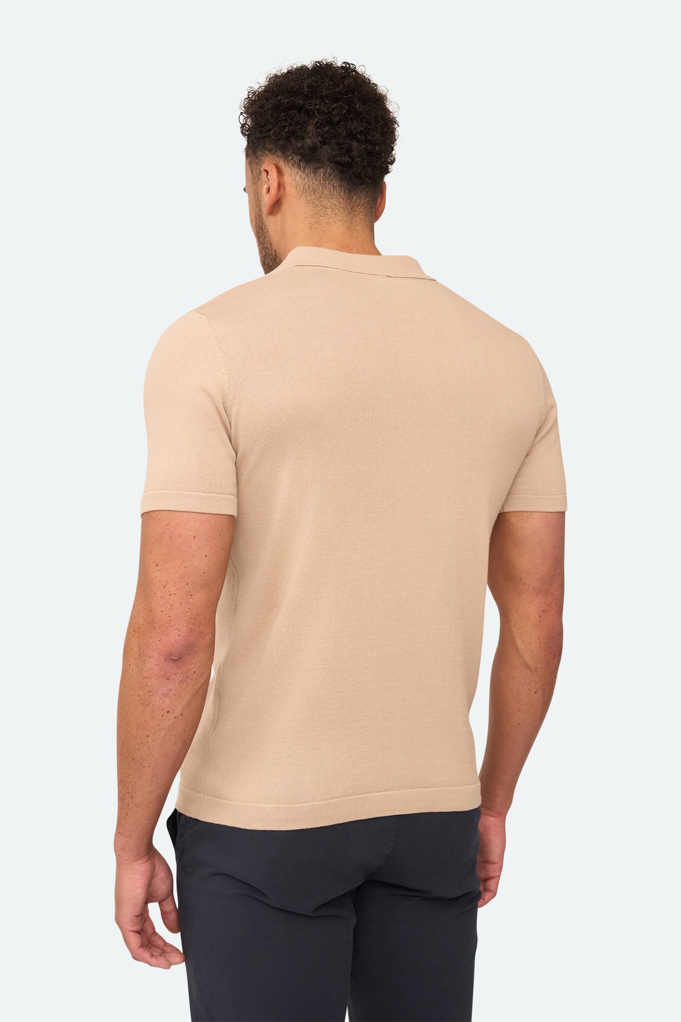 Polo Zipper Taupe