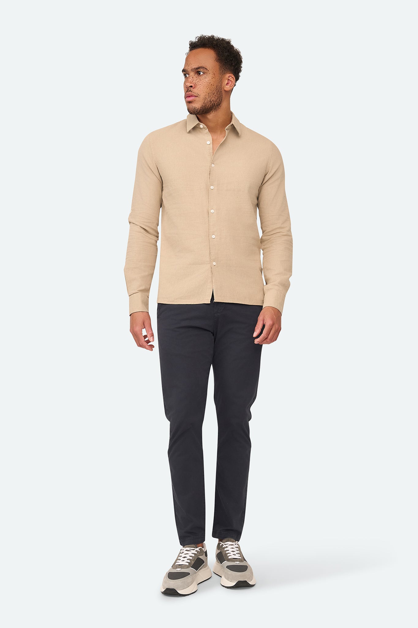 Linnen shirt Lean Taupe