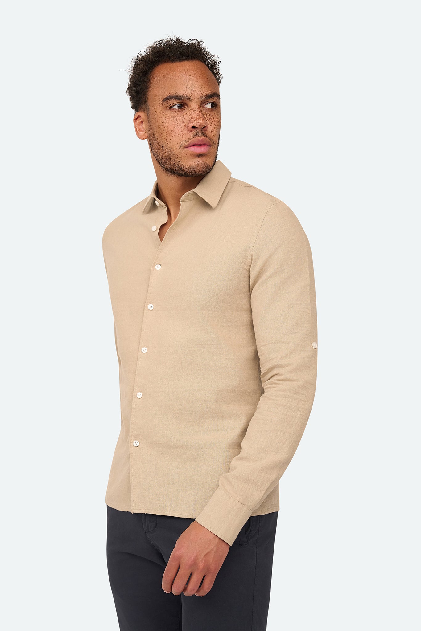 Linnen shirt Lean Taupe