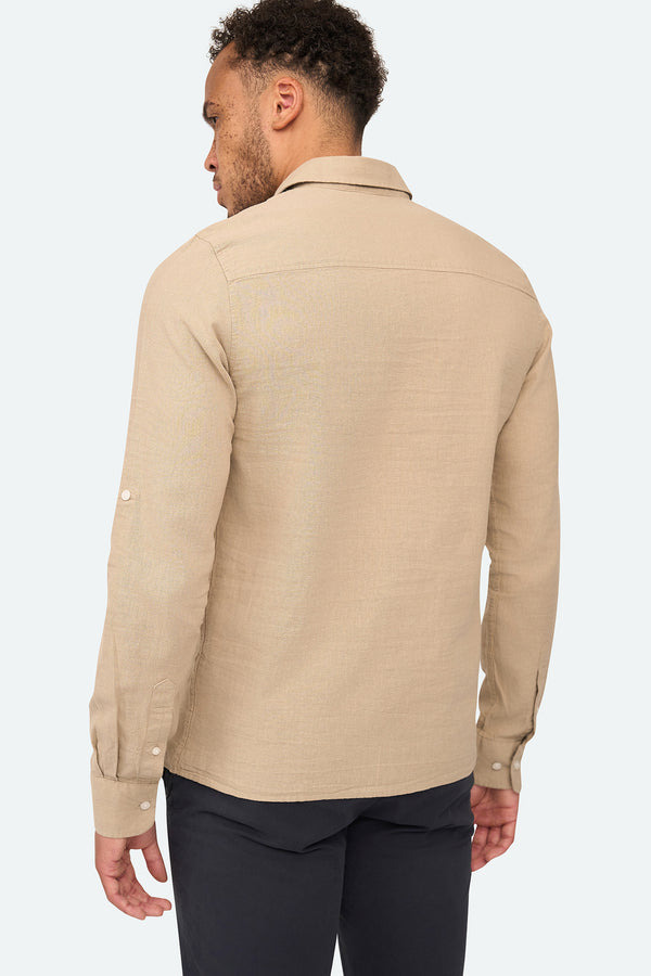 Linnen shirt Lean Taupe