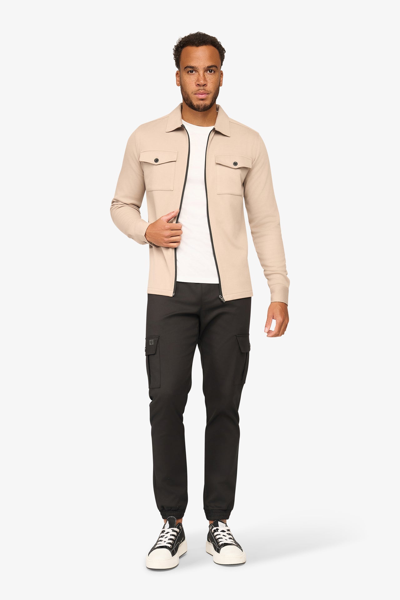 Element Zipper Overshirt Ivory