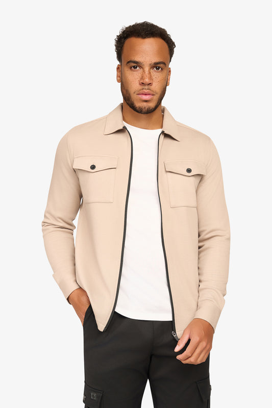 Element Zipper Overshirt Ivory