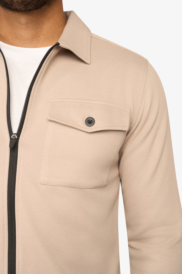 Element Zipper Overshirt Ivory