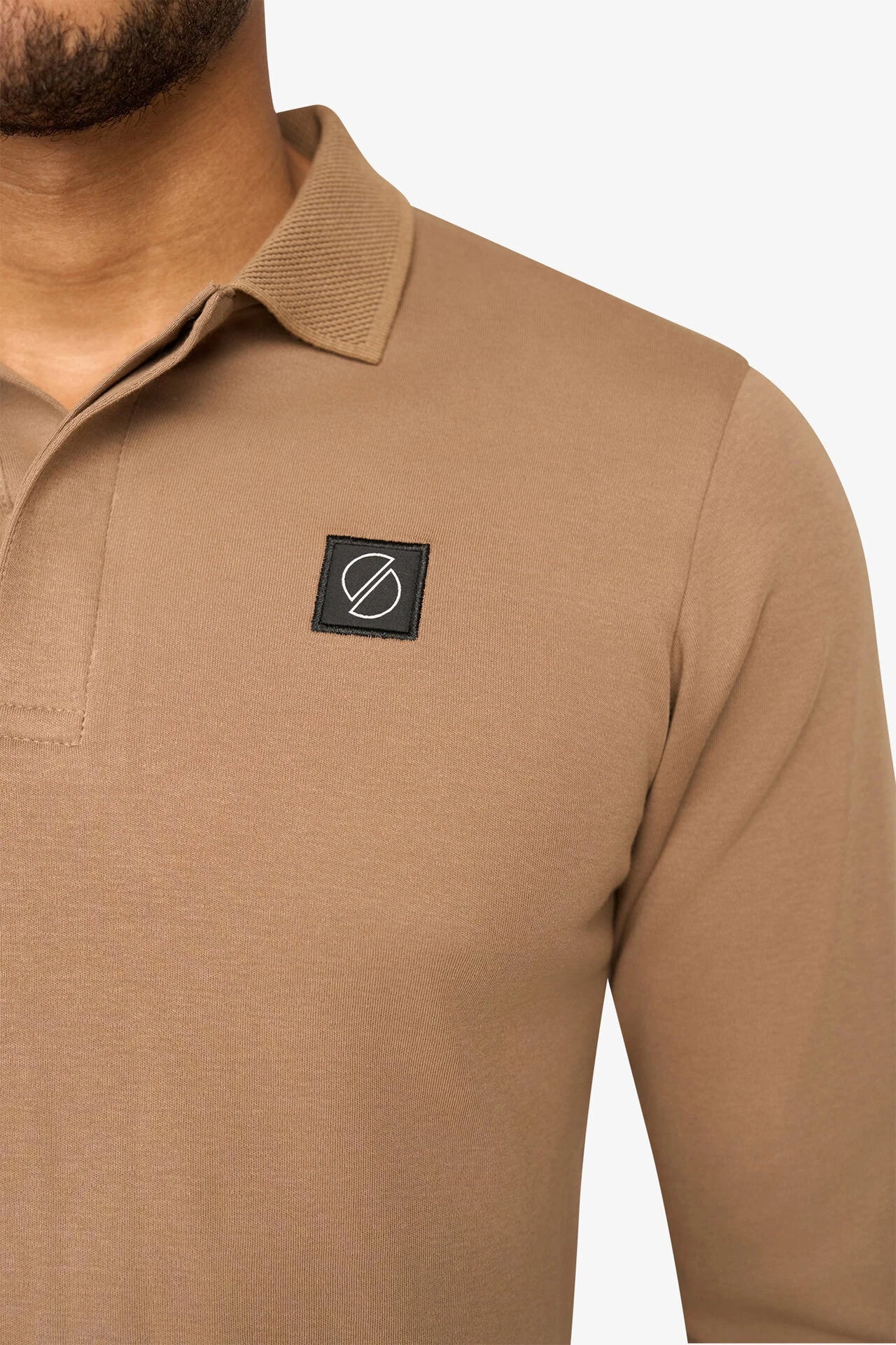 Uptown Longsleeve Polo Mocca
