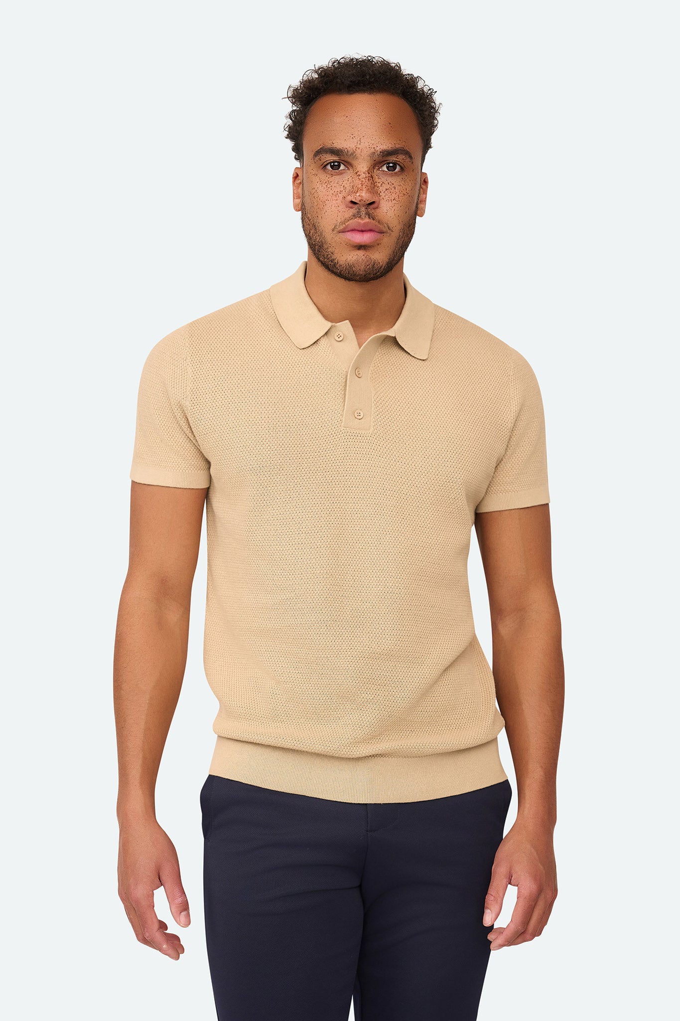 Waffle Polo Zenith Beige