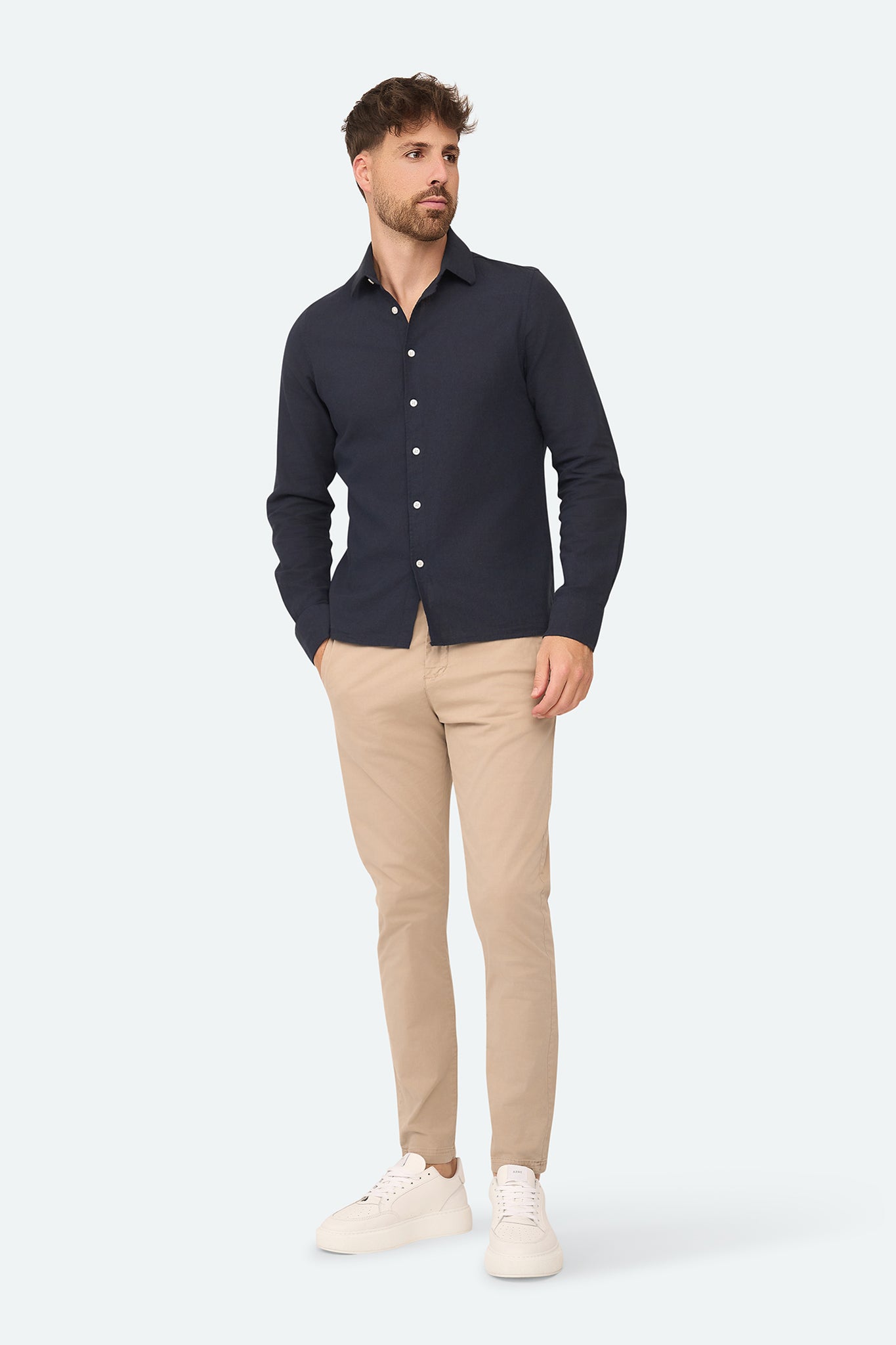 Linnen shirt Lean Navy