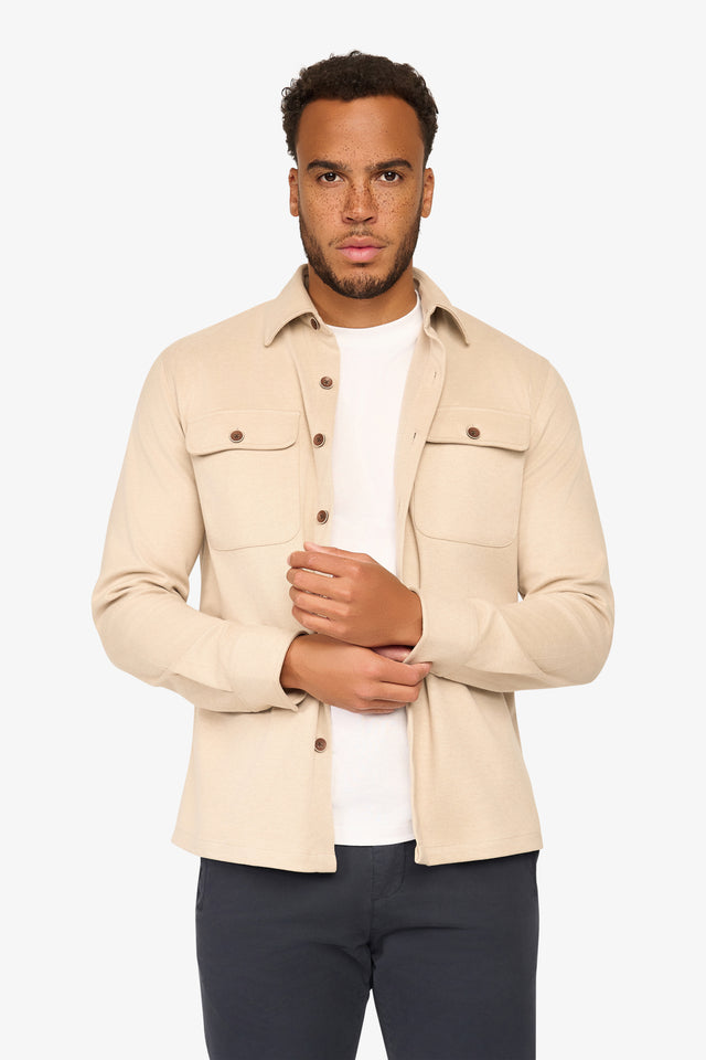 Twist Overshirt Light Beige