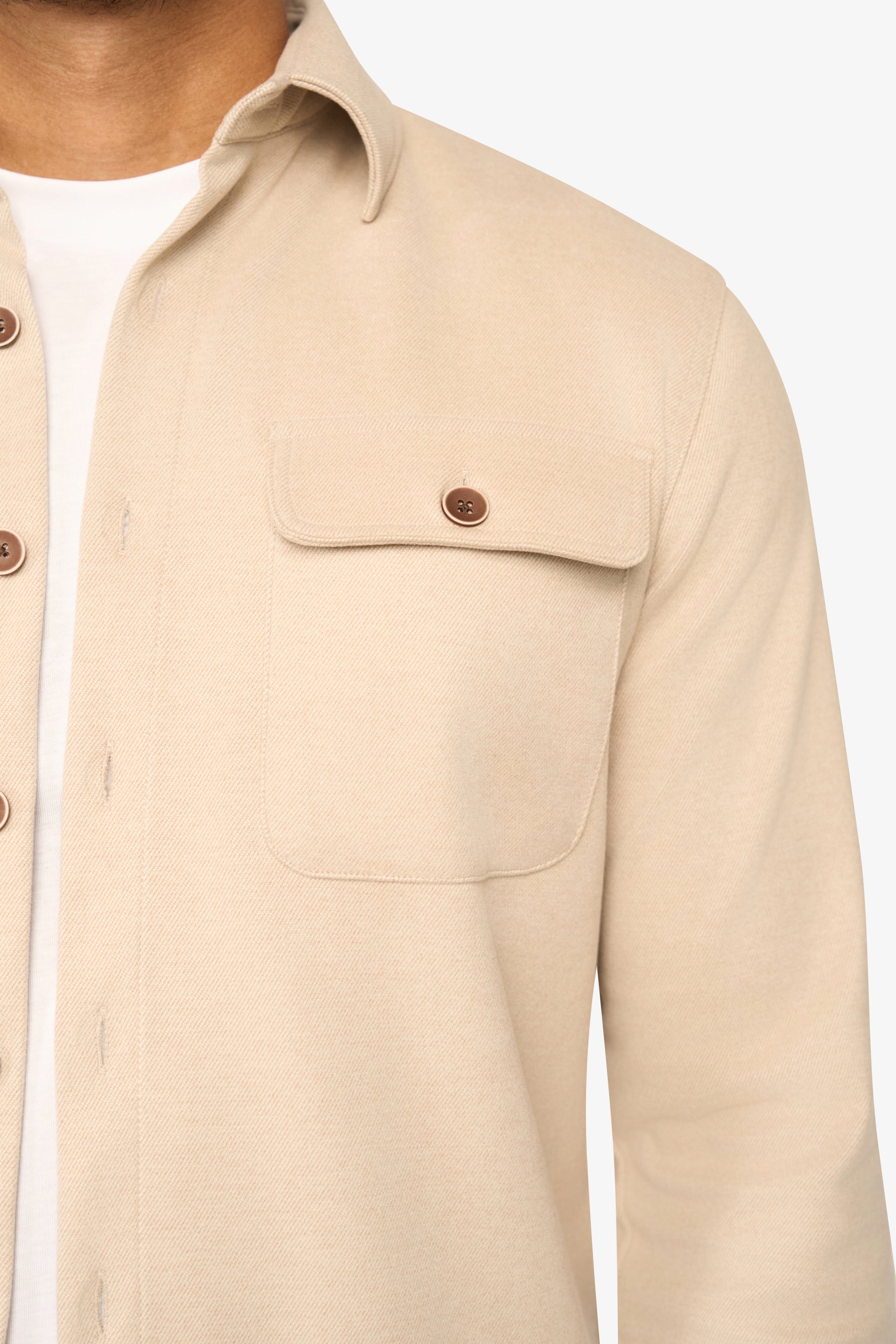 Twist Overshirt Light Beige