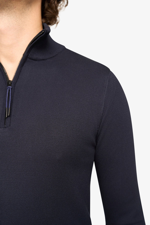 Zipper pullover Simon Dark Navy