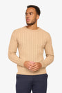 Loom Cable Pullover Navy