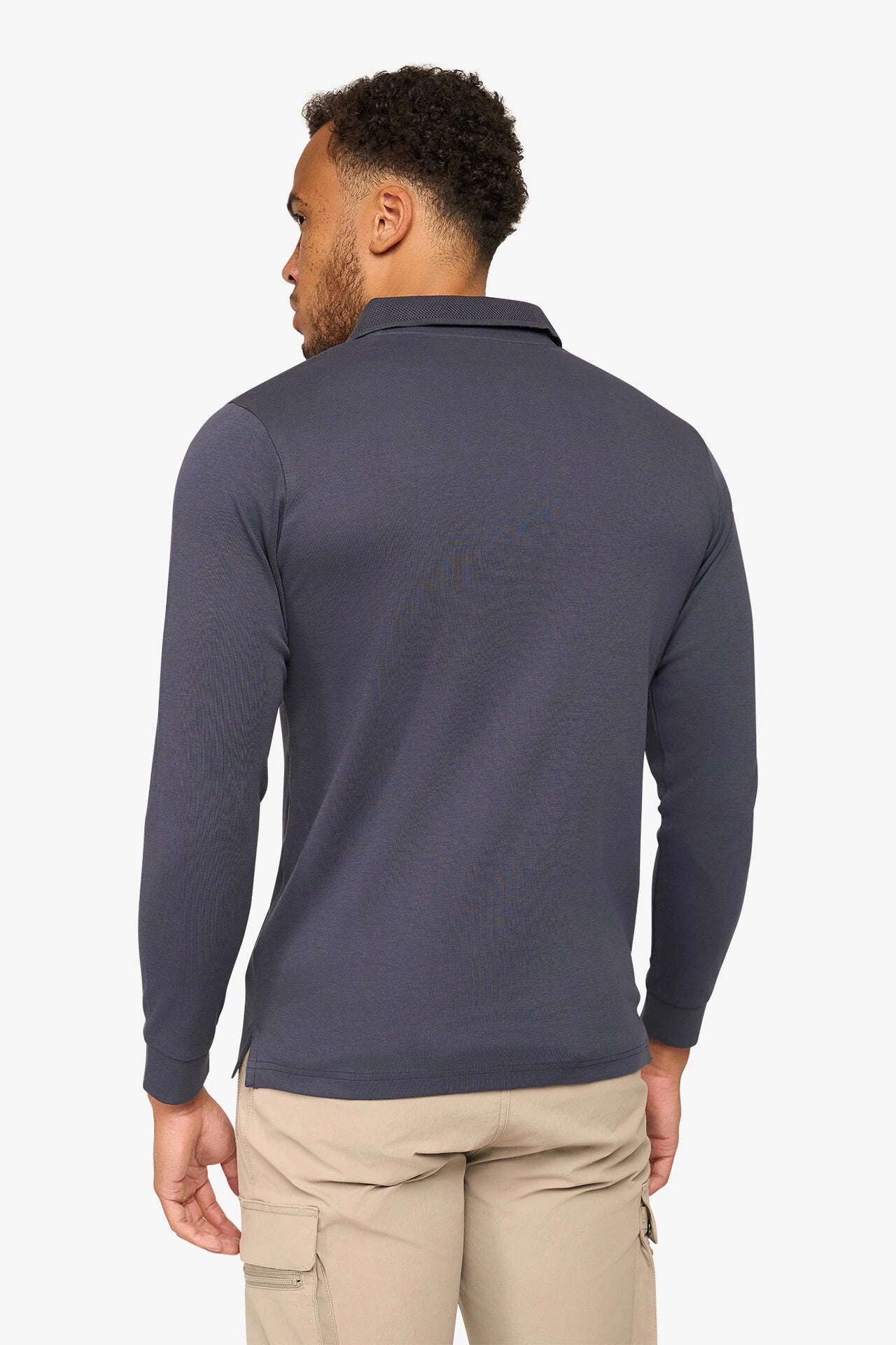 Uptown Longsleeve Polo Navy