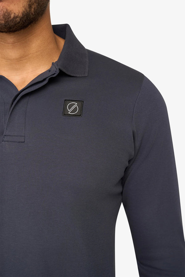 Uptown Longsleeve Polo Navy