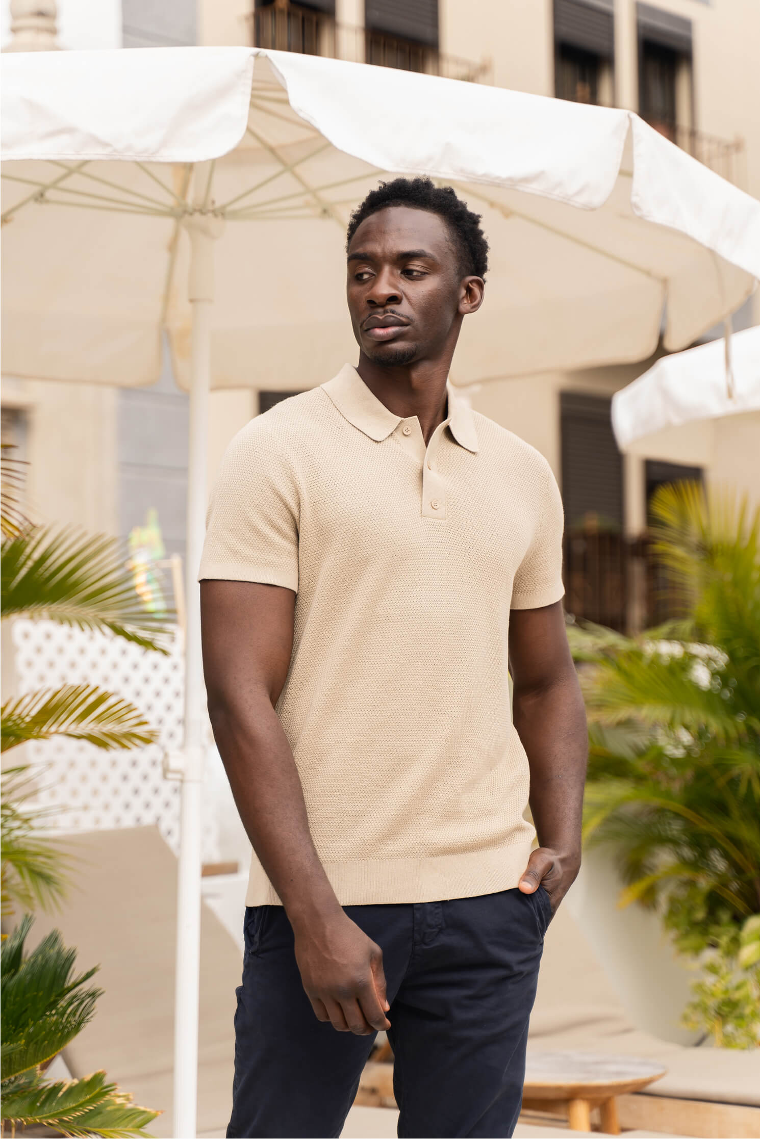 Waffle Polo Zenith Beige
