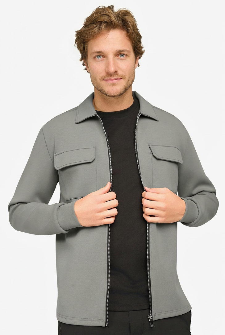 Craft Zipper Overshirt Grey