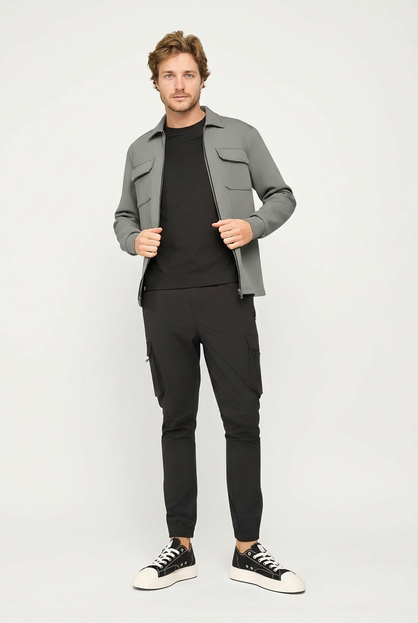 Craft Zipper Overshirt Grey