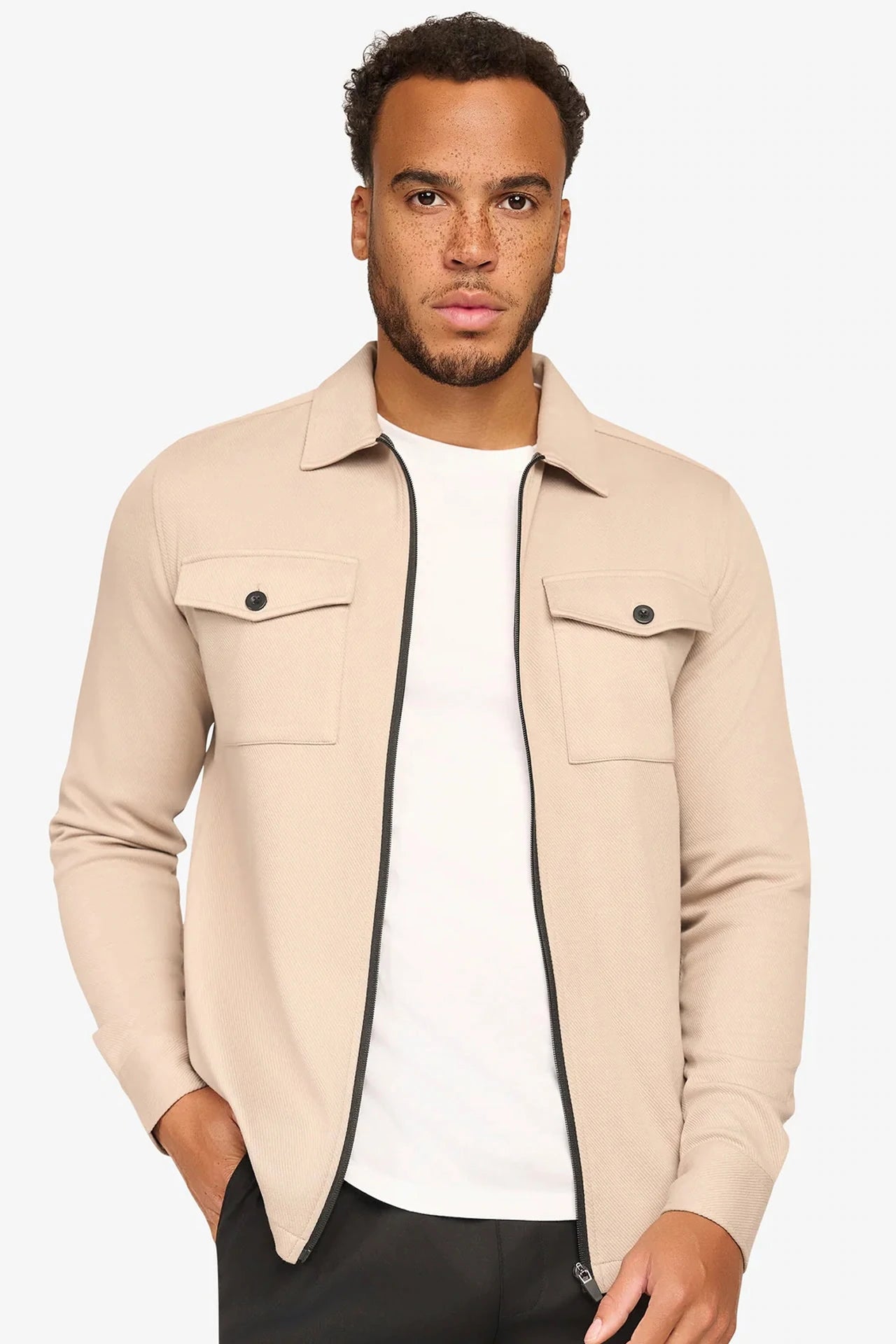 Element Zipper Overshirt Ivory