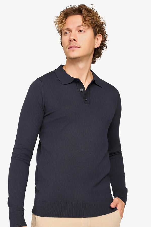 Long Sleeve Polo Ralf Dark Navy