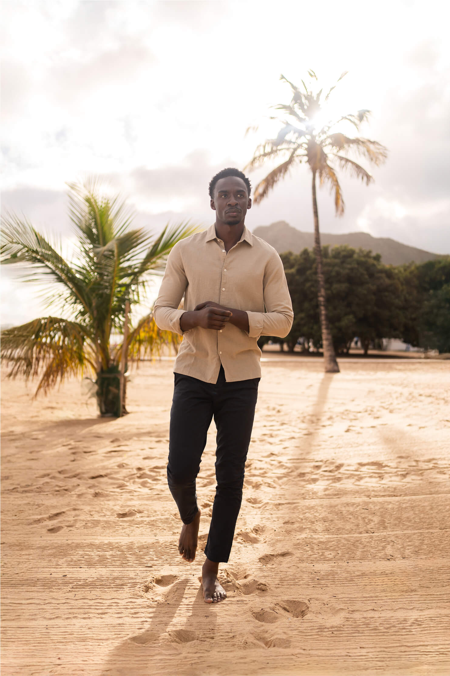 Linnen shirt Lean Taupe