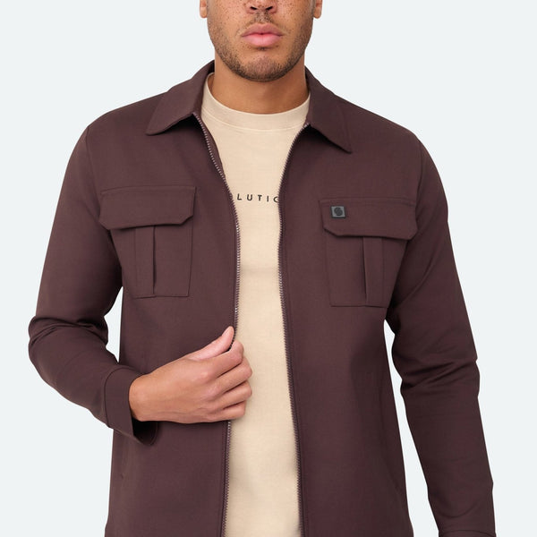 Overshirt Sjack Chicory Coffee - Solution Clothing