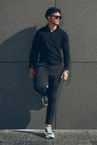 Zipper pullover Simon Black - Solution Clothing
